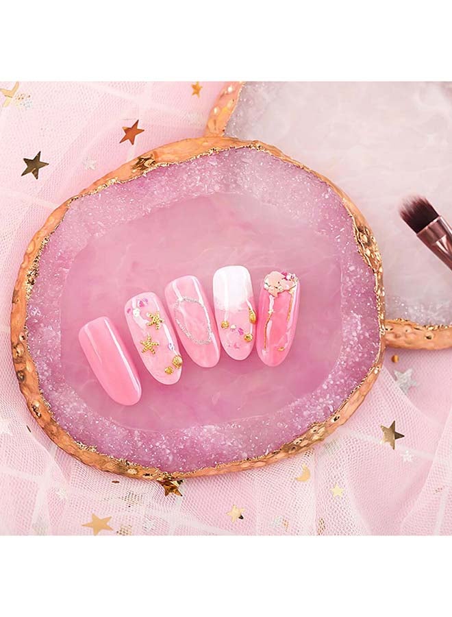 IOLITE Crystal Resin Stone Transparent Colour Nail Art Glue Palette Per Piece BCDS - White - Image 4