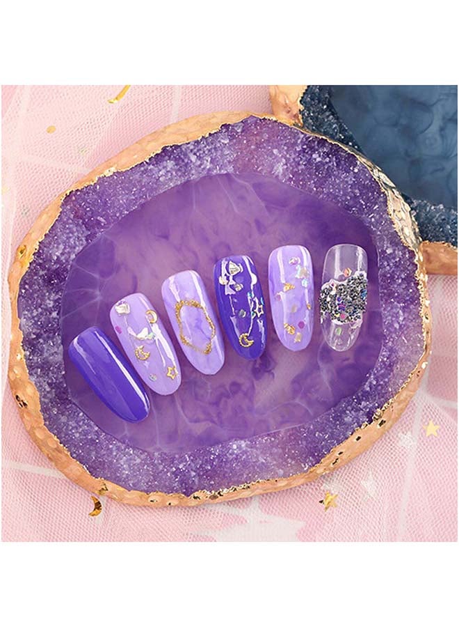IOLITE Crystal Resin Stone Transparent Colour Nail Art Glue Palette Per Piece BCDS - White - Image 5