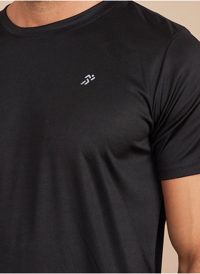 Styli - Logo Print Regular Dry Fit Running T-Shirt - Image 1