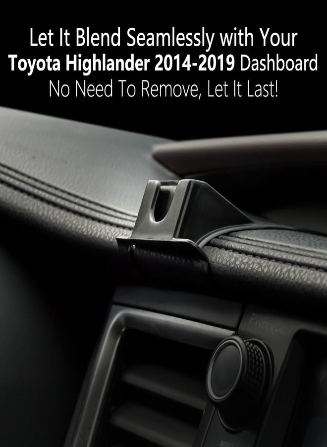 CLEC Car Phone Holder Fit for Highlander 2014-2019 Custom Rotatable for Magsafe Cell Phone Mount [20 Strong Magnets][Hands Free] - Image 4