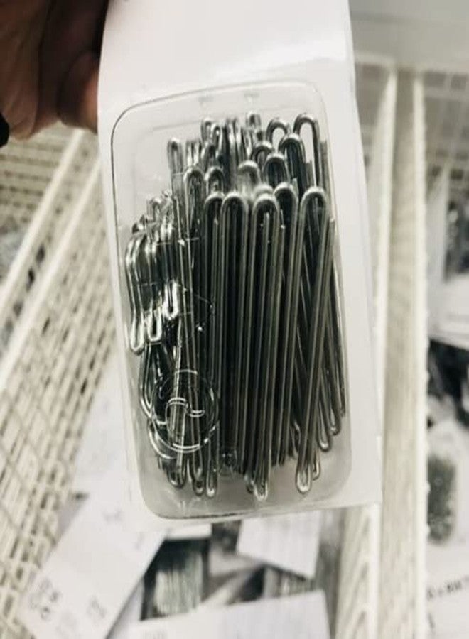 Dodxiaobeul Silver 2 inch Curtain Pleater Hooks - Easy to Hang, Suitable for Curtains with Heading Tape or Pleated Drapes - 20 pcs Enough for 2 Panels - Image 4