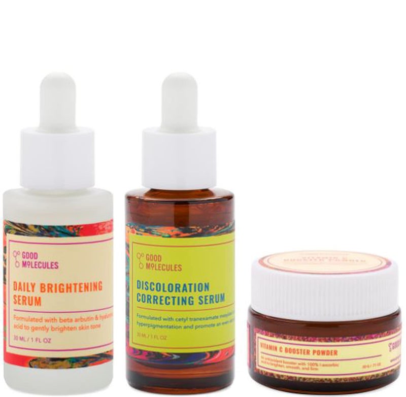 GOOD MOLECULES Skincare Travel Set Includes Daily Brightening Serum 