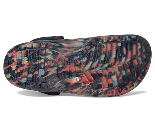Crocs Unisex-Adult Classic Marbled Tie-Dye Clog Black Sand/Multi Men's 2 Women's 4 Medium - Image 3