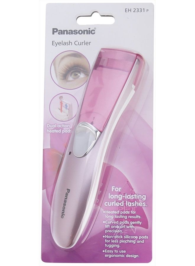 Panasonic Heated Curved Eyelash Curler With Double Action Non-Stick Silicone Pads - EH2331P, Pink - Image 5