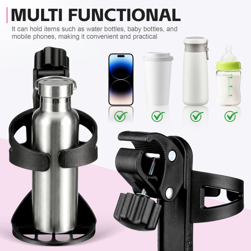 Cup Holder Cup Holder Handlebar Cup Holder for Bike Handlebars Stroller Walker - Image 4