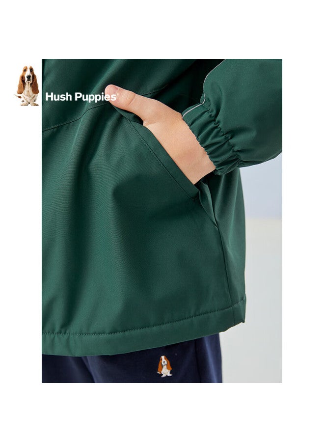 Hush Puppies Hush Puppies Kids' Autumn And Winter New Windproof And Warm Breathable Thick Windbreaker Jacket For Boys And Girls Jungle Green 110  - Image 3