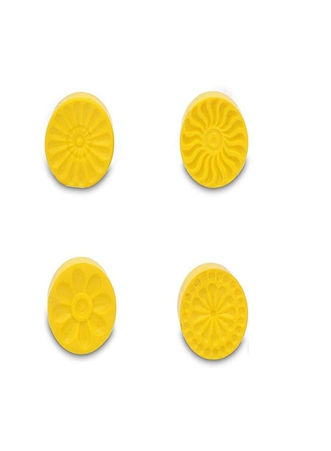 GS KITCHENWARE GS Round Shape Peda & Sweet Stamper - Medium1.5 inch Plastic Mold Cutter for Indian Sweets, Cookies & Desserts | Easy Festive Kitchen Tool for Perfect Designs. - Image 2
