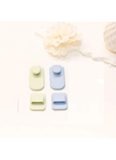 KHEDU FAB KHEDU FAB 2 Sets of Plastic Adhesive Hook for Hanging ACTV Remote Control Hook Self Adhesive Hook On Tiles Wall Door Cabinet Multi Color  - Image 1