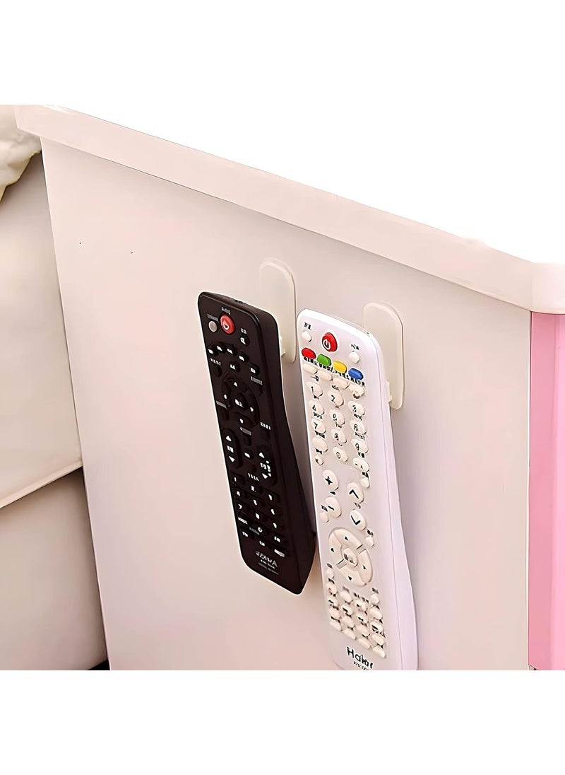 KHEDU FAB KHEDU FAB 2 Sets of Plastic Adhesive Hook for Hanging ACTV Remote Control Hook Self Adhesive Hook On Tiles Wall Door Cabinet Multi Color  - Image 5