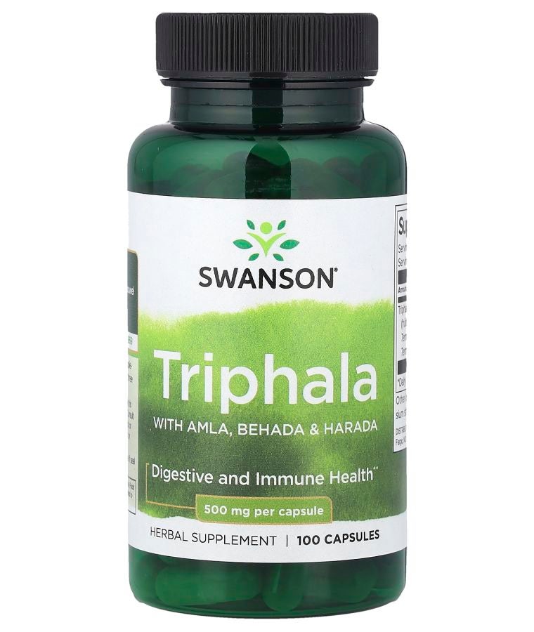 Triphala with Amla Behada & Harada 500 mg 100 Capsules