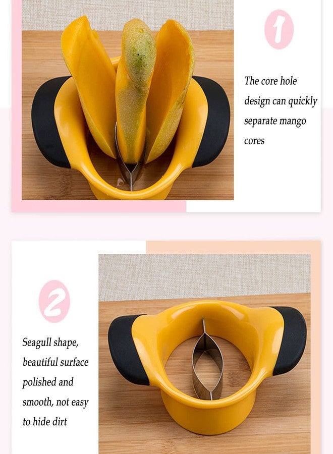 ZLMC Mango Slicer, Peeler and Pit Remover Tool, ZLMC Mango Splitter, Mango Slicer Cutter Pitter, with Grip Handle - Image 3