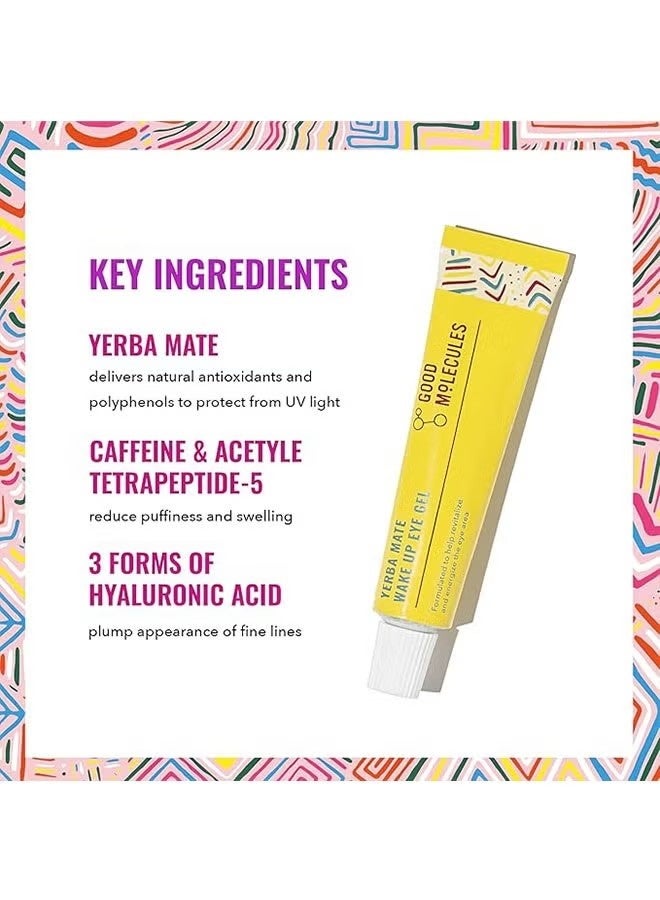Yerba Mate Wake Up Eye Gel 15ml, تساعد في تنشيط وتنشيط منطقة العين, مكافحة التجاعيد والشيخوخة, القضاء على التورم لجميع أنواع الجلد, العناية بالعين - Image 3
