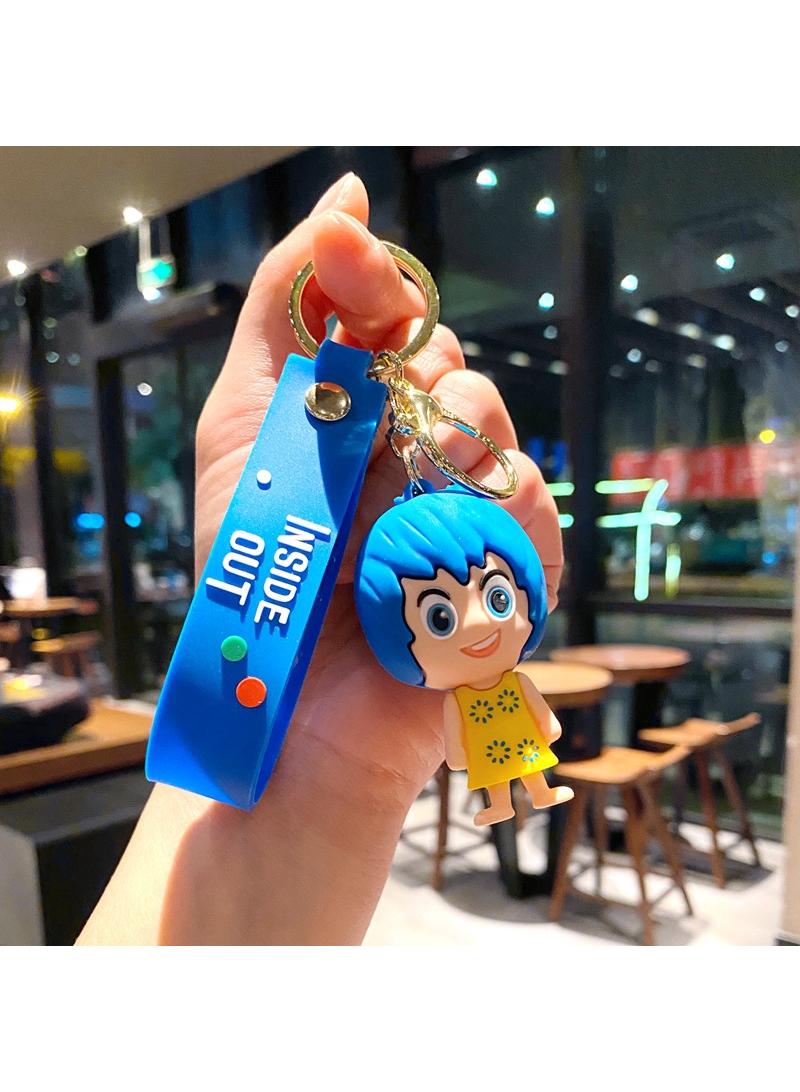Bluejw Cute  Anime Inside Out 2 Keychain Toy for Game Fans Kids Birthday Gift  1Pcs - Image 1