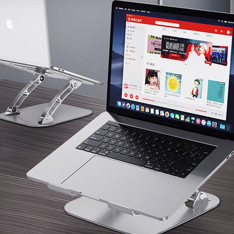 Aluminum Alloy Laptop Stand Adjustable Heat Dissipation Computer Holder Portable Foldable Notebook Desk Riser for Office and Home Use - Image 5