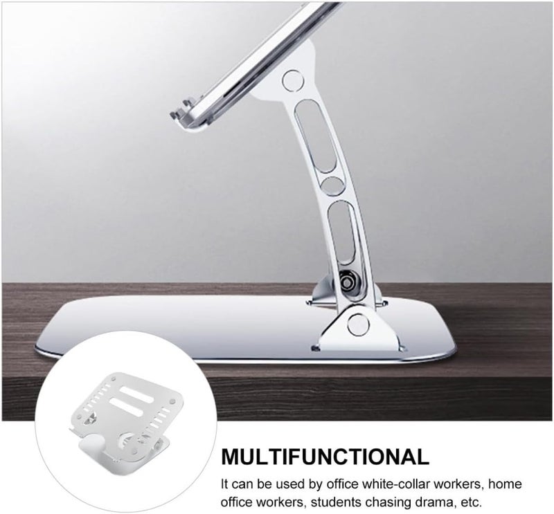 Aluminum Alloy Laptop Stand Adjustable Heat Dissipation Computer Holder Portable Foldable Notebook Desk Riser for Office and Home Use - Image 3