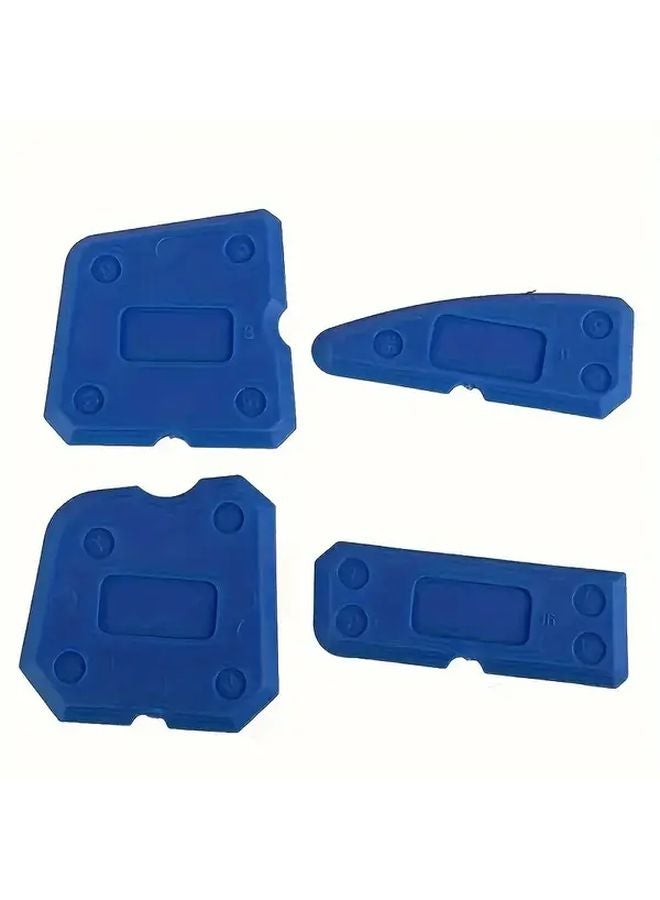 4pcs Silicone Caulk Grout Tool Set Spreader Scraper Edge Repair Kitchen Bathroom - Image 1