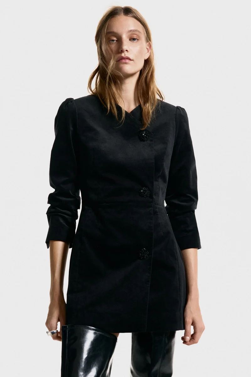 H&M Velvet blazer dress