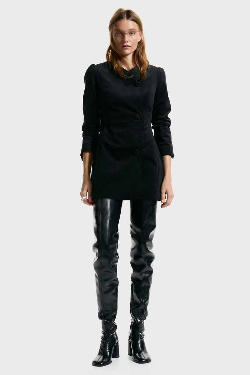 H&M Velvet blazer dress