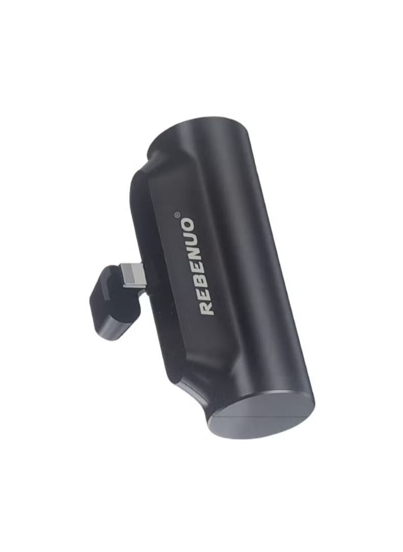 REBENUO Mini Power Bank 5000mAh – Compact Portable Charger with Fast USB Output, Lightweight External Battery Backup for iPhone, Android & USB Devices – Pocket-Sized Travel Power Bank - Image 3