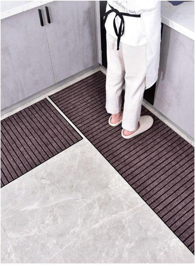 HOMESTAR Long Kitchen Non-slip Mat Household Entrance Door Absorbent Living Room Brown PVC - Image 5