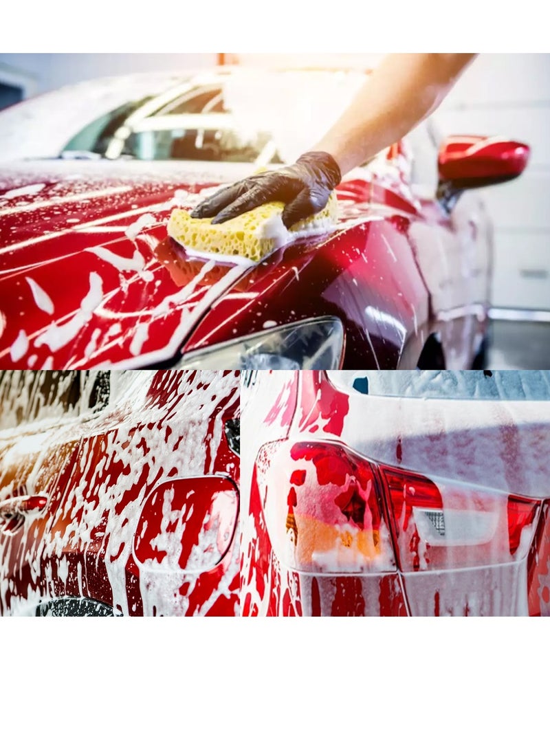 Nora Car Shampoo Wax N-205 1L 3PCS Thick Foam Car Wash Liquid, pH Balanced Color Safe Formula, Wax Protection & High Gloss Shine, 1:150 Concentrate, Foam Cannon & Bucket Wash Compatible, Exterior Body, Tyres, Plastic & Vinyl Cleaner - Image 4