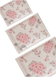 A TO Z Floral Melamine Serving Tray Set – 3 Pcs, Premium Quality, Scratch Resistant & Unbreakable, BPA-Free, 33x38x44.5 cm, Design 217| Dishwasher Safe, Ideal for Daily Use & Parties  - Image 3