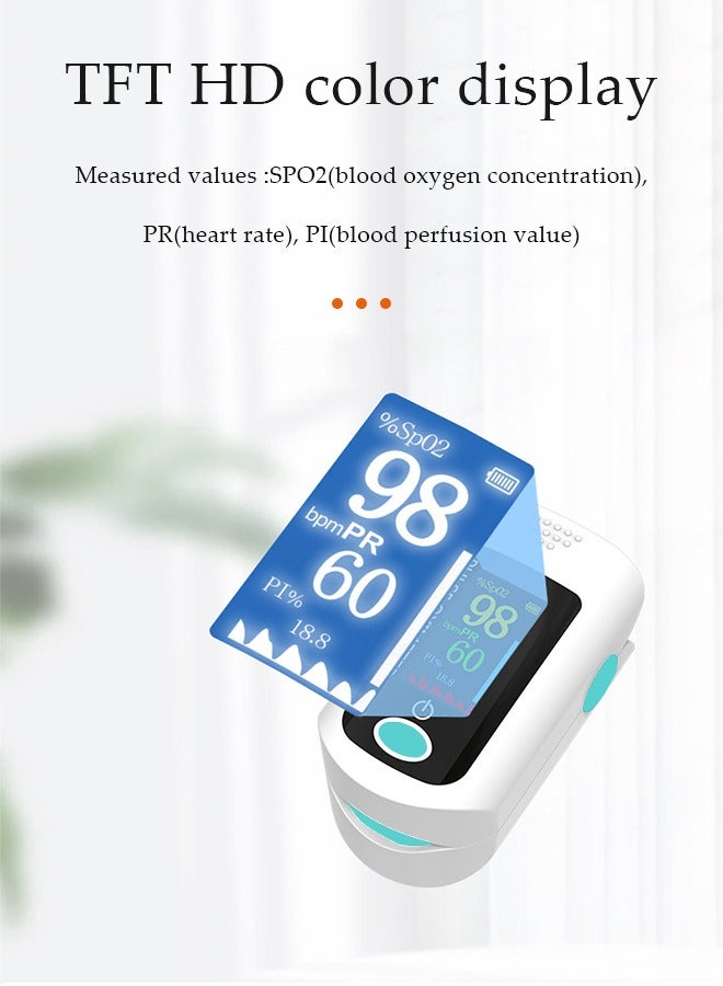 Generic Portable Finger Clip Oximeter For Medical Blood Oxygen Saturation Detection, Blood Oxygen Health Detector, Household Pulse And Heart Rate Monitoring  - Image 5