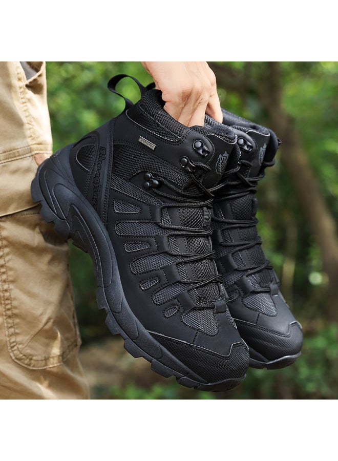 Large Size New Casual High-top Outdoor Sports Shoes Extra Large Comfortable Men's Shoes Security Trendy Work Shoes For Men
