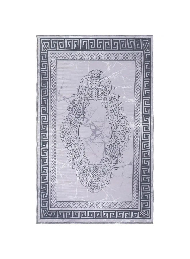 دواسة باب بولي بروبلين ظهر دوتس كاربت، 48×78 سم - رمادي - Image 2