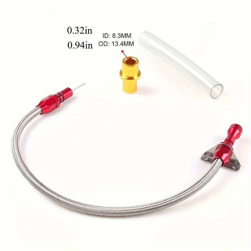 Red Transmission Dipstick For GM Chevy TH350 TH400 Turbo SBC BBC - Image 2