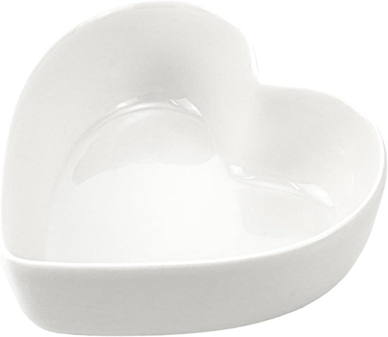 WAIT FLY Heart-shaped Bowls for Salad Soup Snack Dessert Best Kitchen Household Cooking Gifts for Home Kitchen, White - Image 1