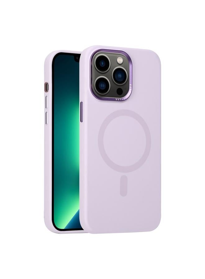 Zaboon Case For iPhone 13 Pro Max Metal Lens Frame Liquid Silicone MagSafe Phone Case - Image 1