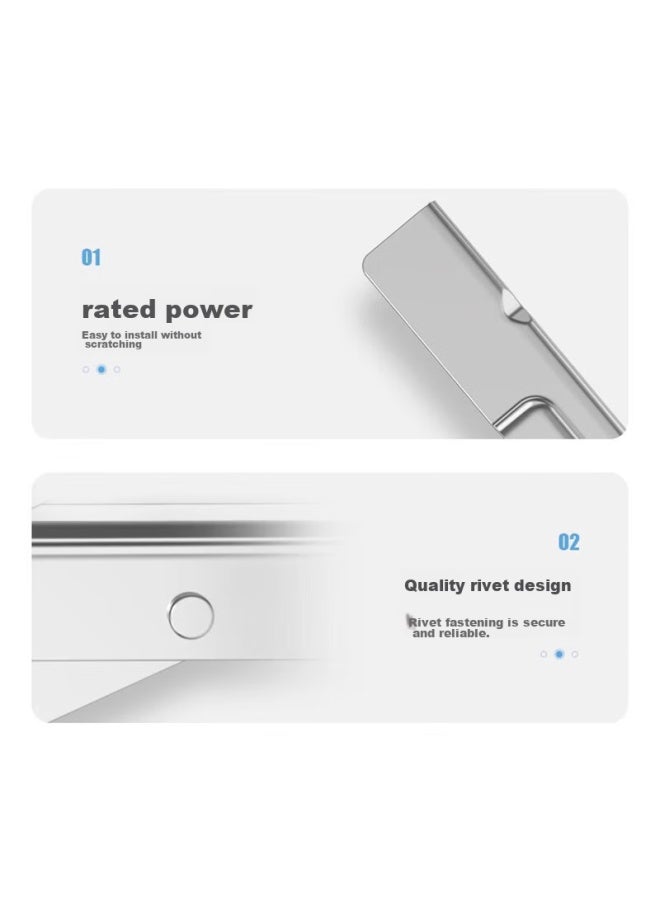 PURPAVWINNER Purpai Stainless Steel Air Conditioner Outdoor Unit Bracket Suitable For Gree, Panasonic, Mitsubishi, Xiaomi, Little Swan, Hualing, Tcl, Konka, Xinfei, Changhong, Yunmi 1p-1.5 Hp Air Conditioner Wall Mount - Image 3