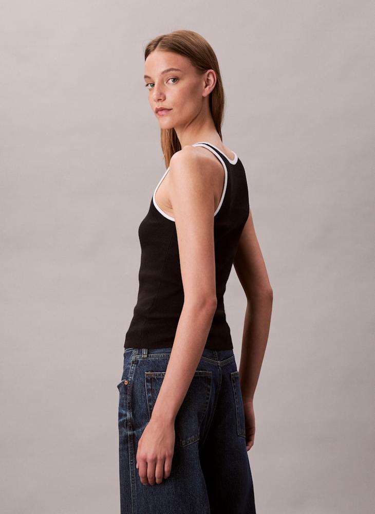Calvin Klein Jeans Logo Color Block Tank Top - Image 3