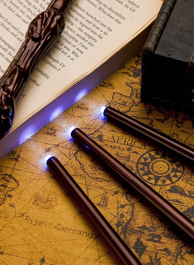 VUCATIN عصا سحرية مضيئة للأطفال، عصا سحرية مضيئة لساحر الألعاب، إكسسوار لزي الهالوين التنكري - Image 3