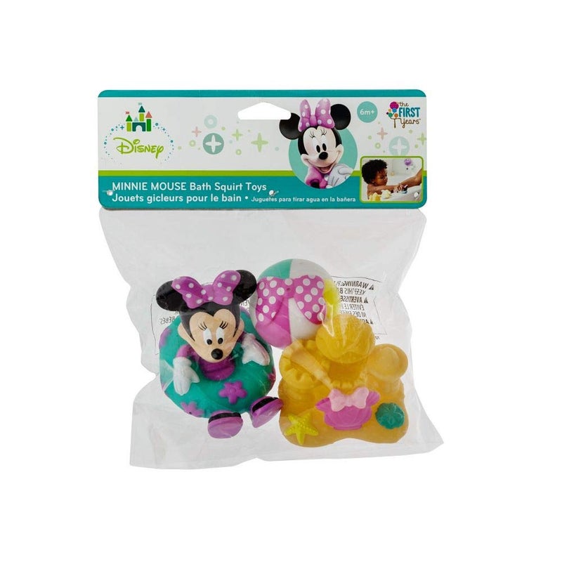 The First Years Disney Minnie Mouse Squirties Baby Bath Toys - Squishy Toddler Toys for Bath, Pool, and Everyday - 3 Count - Image 2