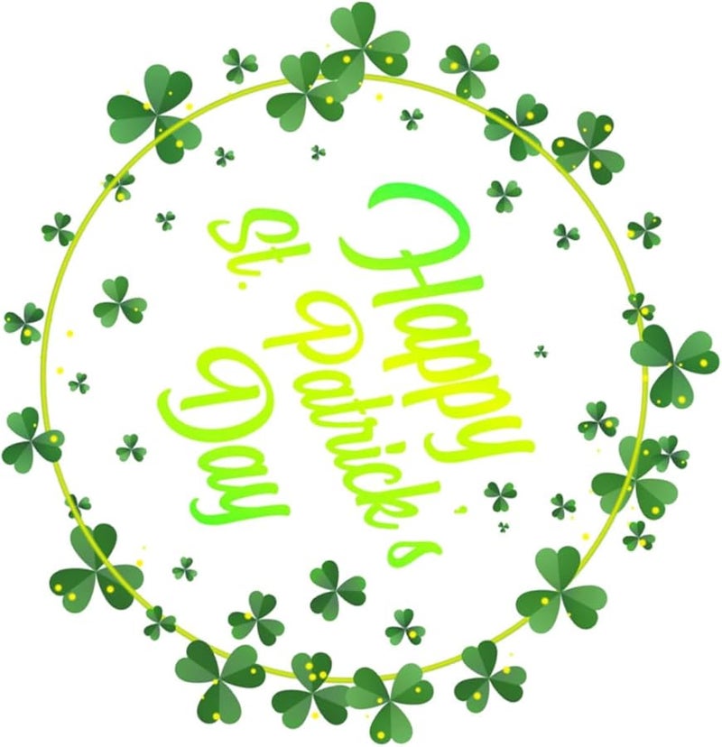 Self Adhesive Shamrock Window Sticker PVC Clover Decal 30x31cm Wall Decor for St Patricks Day Party - Image 1