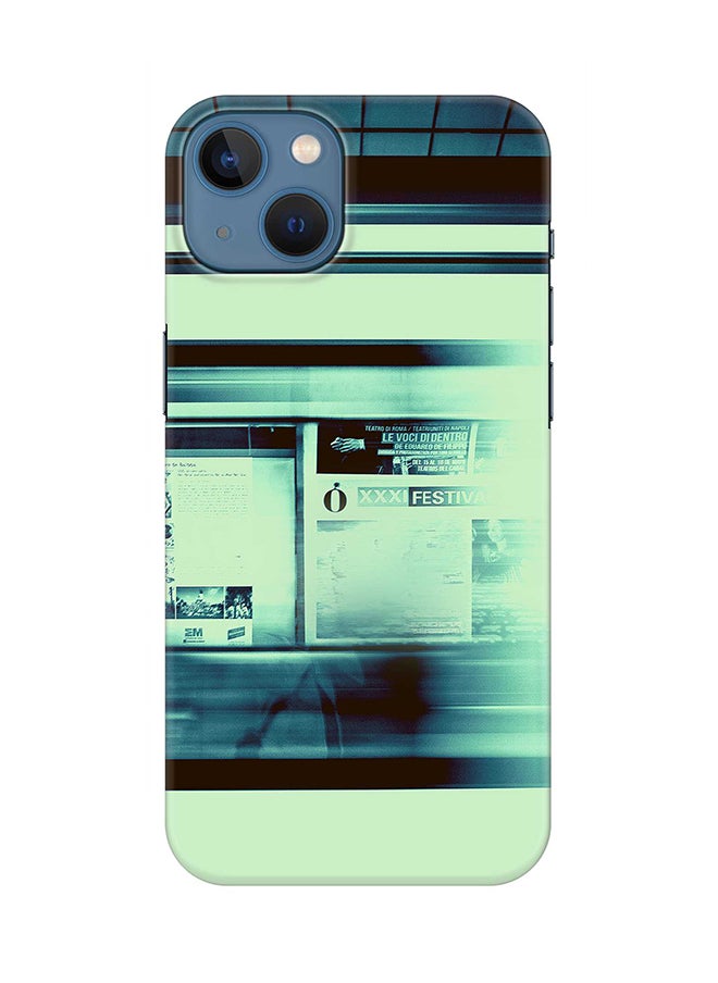 Stylizedd Case for Apple iPhone 14 Plus Case Slim Snap Classic Series Mobile Cover Hard PC Shield Matte Finish Print - Blurry Station 