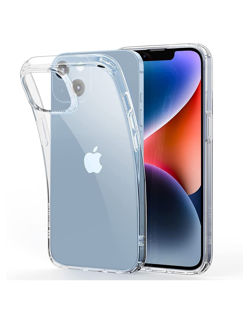 دوسالا جراب شفاف متوافق مع جراب iPhone 14 Plus غطاء سيليكون رقيق مقاوم للصدمات مقاوم للاصفرار جراب هاتف TPU شفاف رفيع - Image 1