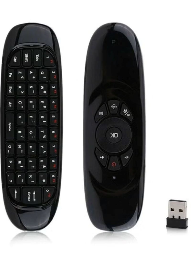 Arabic Keyboard Air Mouse C120 Smart TV Remote Control Computer Wireless Keyboard with Gyroscope Somatosensory Remote Control for TV Box Android Laptop Pc - Image 1