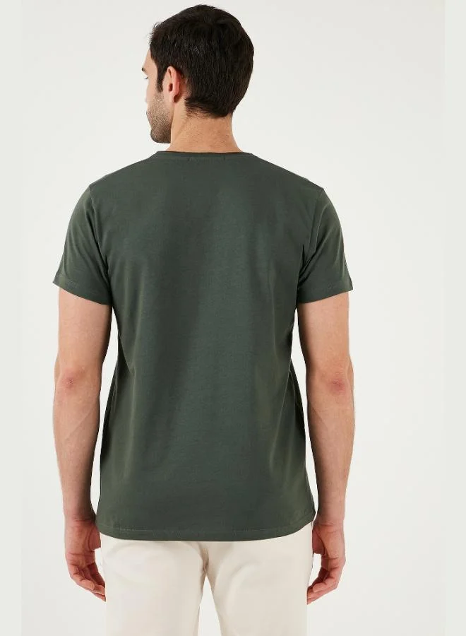 Buratti  Buratti Cotton Slim Fit V Neck Basic T Shirt Men's T SHIRT 5412001 for Men | Best Price UAE