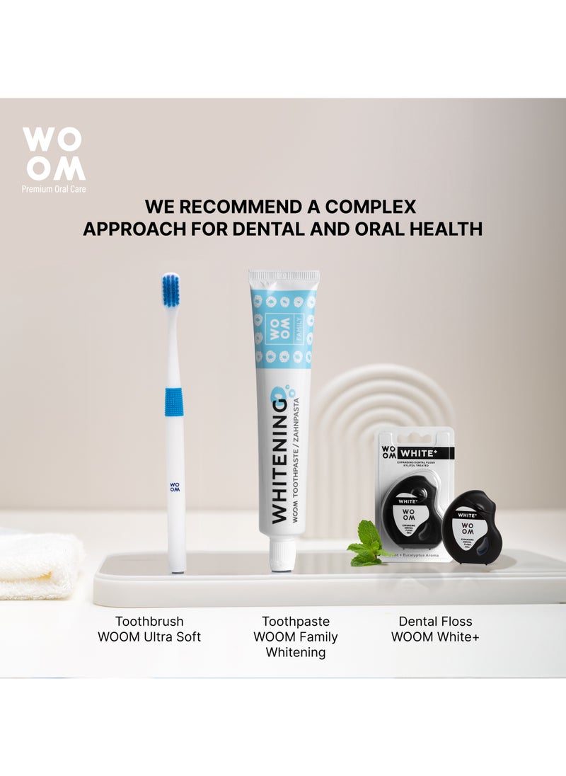 Toothbrush WOOM Ultra Soft (Blue Color), for Sensitive Teeth and Gums