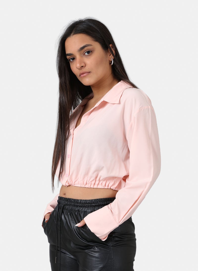 belle Oversized Patterned Button Down Blouse - Image 2