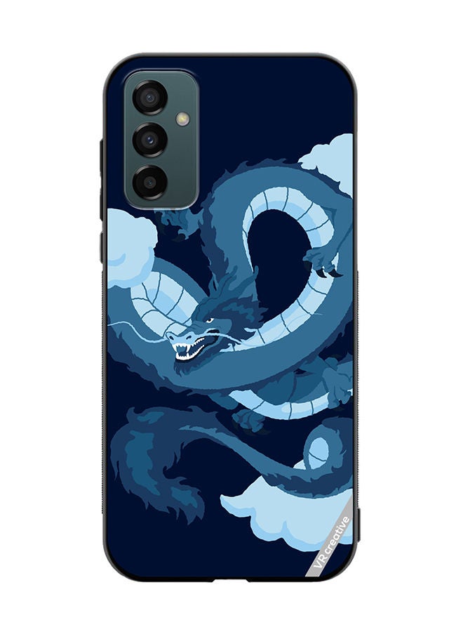 VR CREATIVE Protective Case Cover For Samsung Galaxy F23 Chinesse Blue Dragon Design Multicolour - Image 1