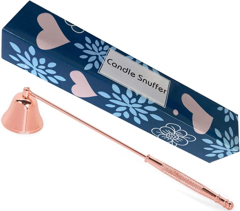 NEOYARDE Candle Snuffer, Stainless Steel Wick Flame Extinguisher Elegant Candle Accessory for Candle Lovers - Rose Gold - Image 1