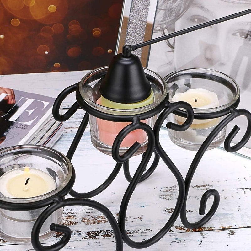 NEOYARDE Candle Snuffer, Stainless Steel Wick Flame Extinguisher Elegant Candle Accessory for Candle Lovers - Rose Gold - Image 4
