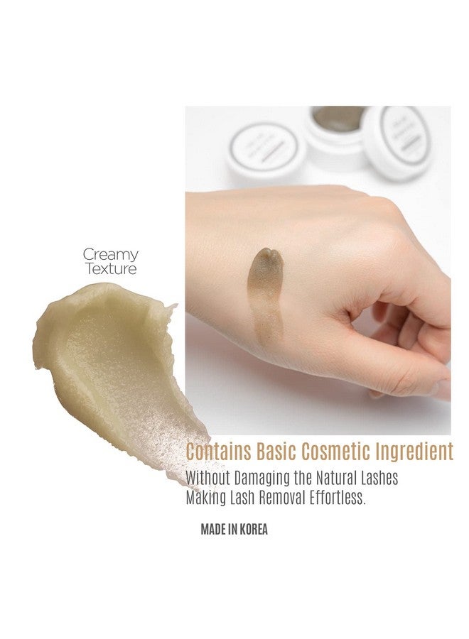 DLUX PROFESSIONAL Eyelash Extensions Cream Glue Remover - 15ml, Natural Pigment, Professional Eyelashes Extensions Adhesive Remover Cream Type, Fast Dissolution, Eyelash Extension Supplies, Oatmeal Color - Image 3