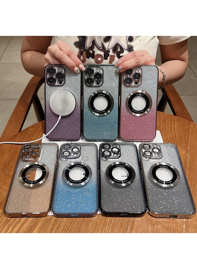 S-TOP Case For iPhone 14 Pro Max Gradient Glitter Electroplating MagSafe TPU Phone Case - Image 2