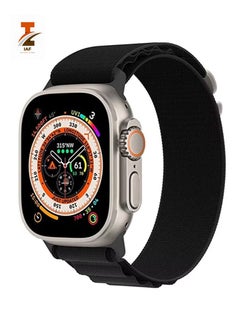 Loop Sport Nylon Watch Band Strap for Apple Watch Ultra 49mm/45mm/44mm/42mm Alpine Loop Black