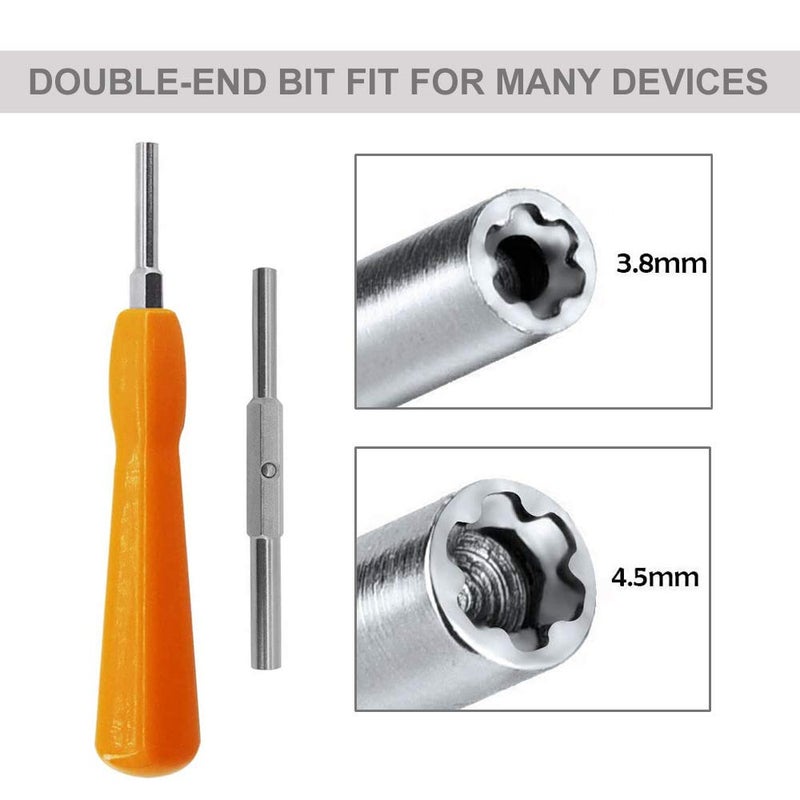 EMiEN Gamebit Screwdriver, EMiEN 4.5mm 3.8mm Double-End Bit Security Gamebit Screwdriver Kit For Opening NES,SNES,N64,GameBoy,GameCube,Virtual Boy,Sega,Nintendo Consoles,Game Cartridges - Image 2